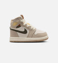 Air Jordan 1 Retro High OG 婴幼儿生活方式鞋 - Khaki/Sail/Coconut Milk/Cargo Khaki