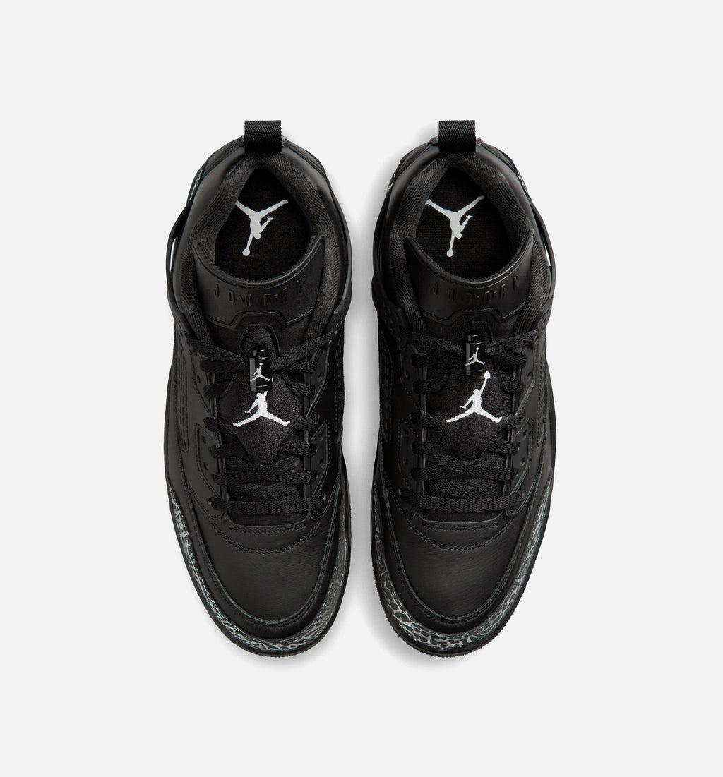Spizike Low 男款篮球鞋 - Black/Black/Metallic Silver