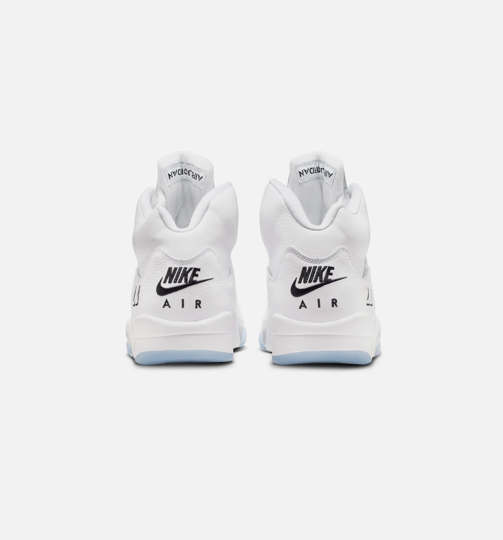 Air Jordan 5 Retro OG White Metallic 男款生活方式鞋 - White/Metallic Silver/Black