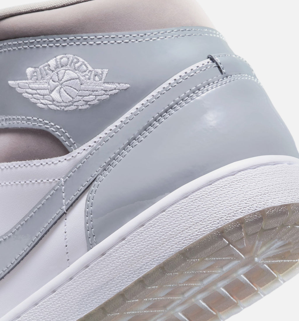 Air Jordan 1 Mid SE Cool Grey 男款生活方式鞋 - Cool Grey/Medium Grey