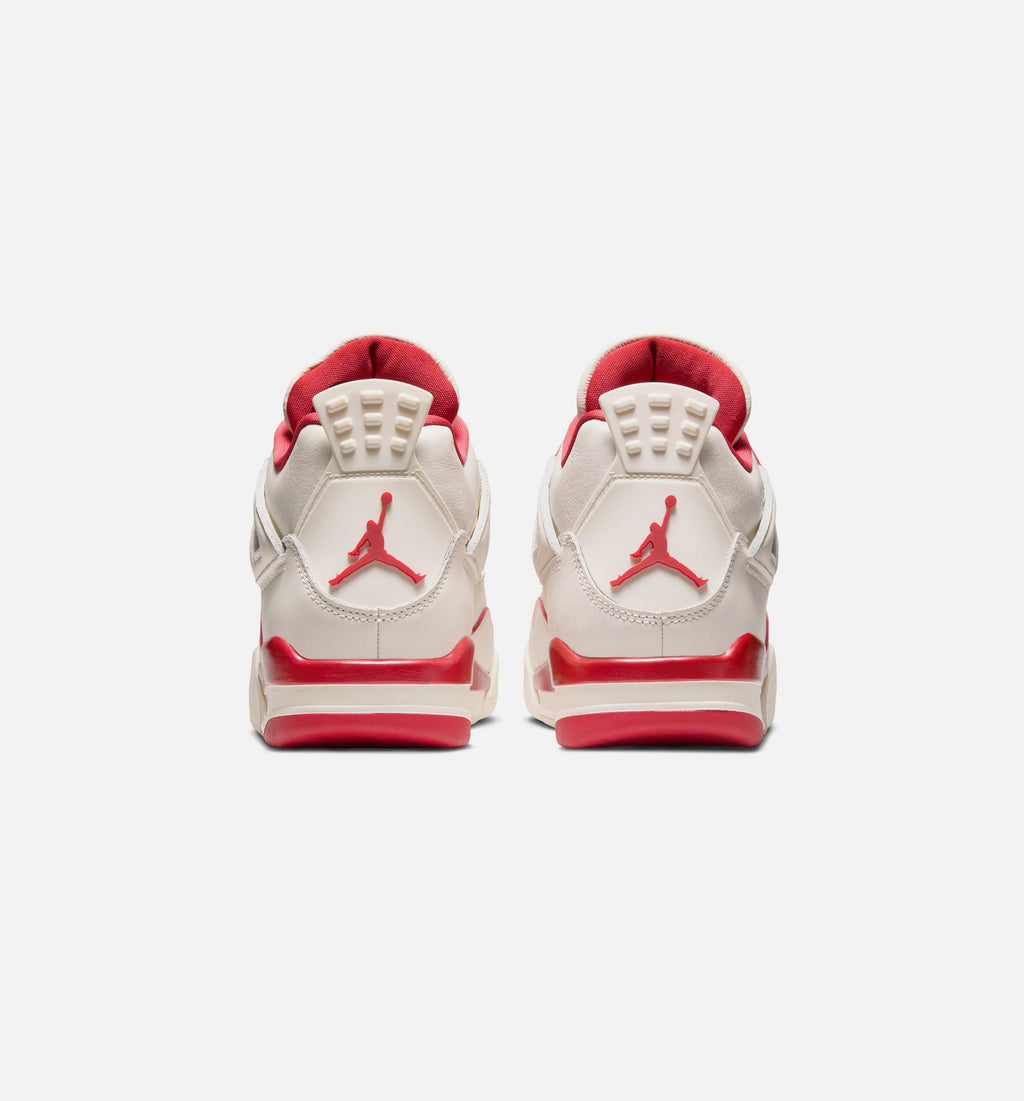 Air Jordan 4 Retro Valentines Day 女款生活方式鞋 - Pale Ivory/Sierra Red/Tough Red