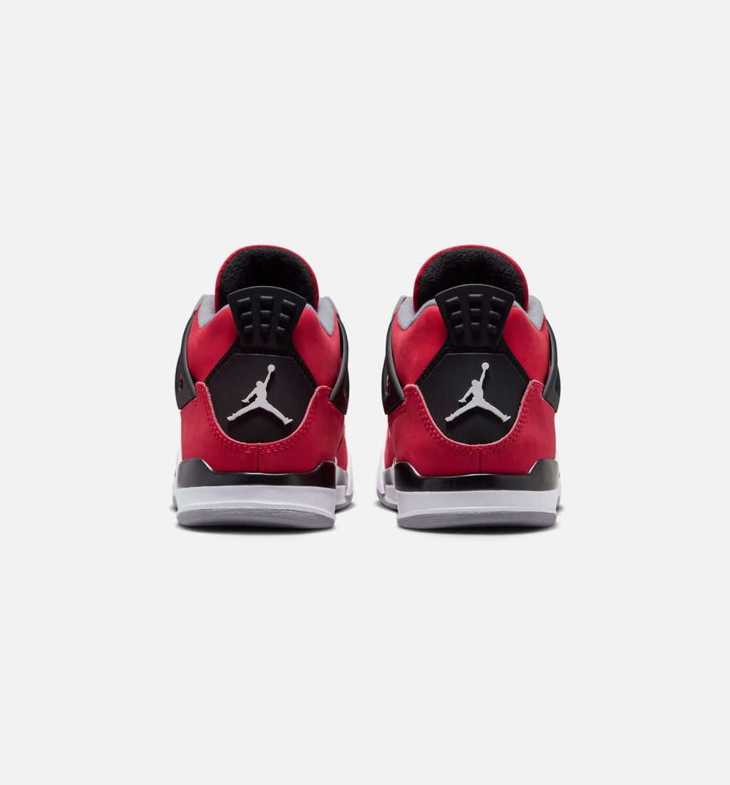 Air Jordan 4 Retro Toro Bravo 学前児童生活方式鞋 - Fire Red/White/Black/Cement Grey