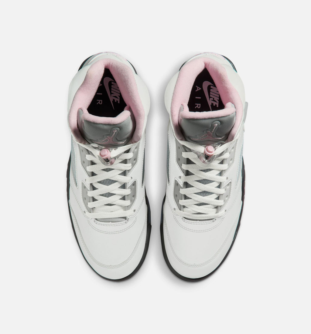 Air Jordan 5 Retro Medium Soft Pink 男款生活方式鞋 - White/Soft Pink/Black