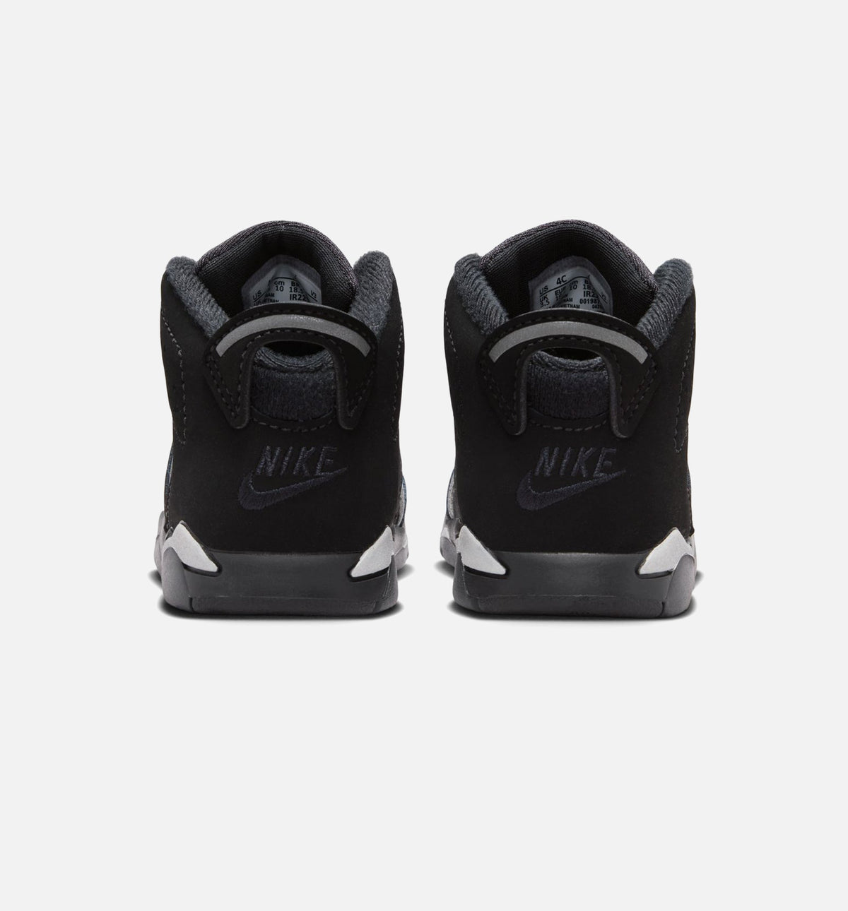 Air Jordan 6 Cap & Gown 婴幼尺码生活方式鞋 - Black/Reflective Silver/Black