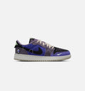 Air Jordan 1 Low OG Regency Purple Grade School 生活方式鞋 - Regency Purple/Vapor Green/Dark Raisin