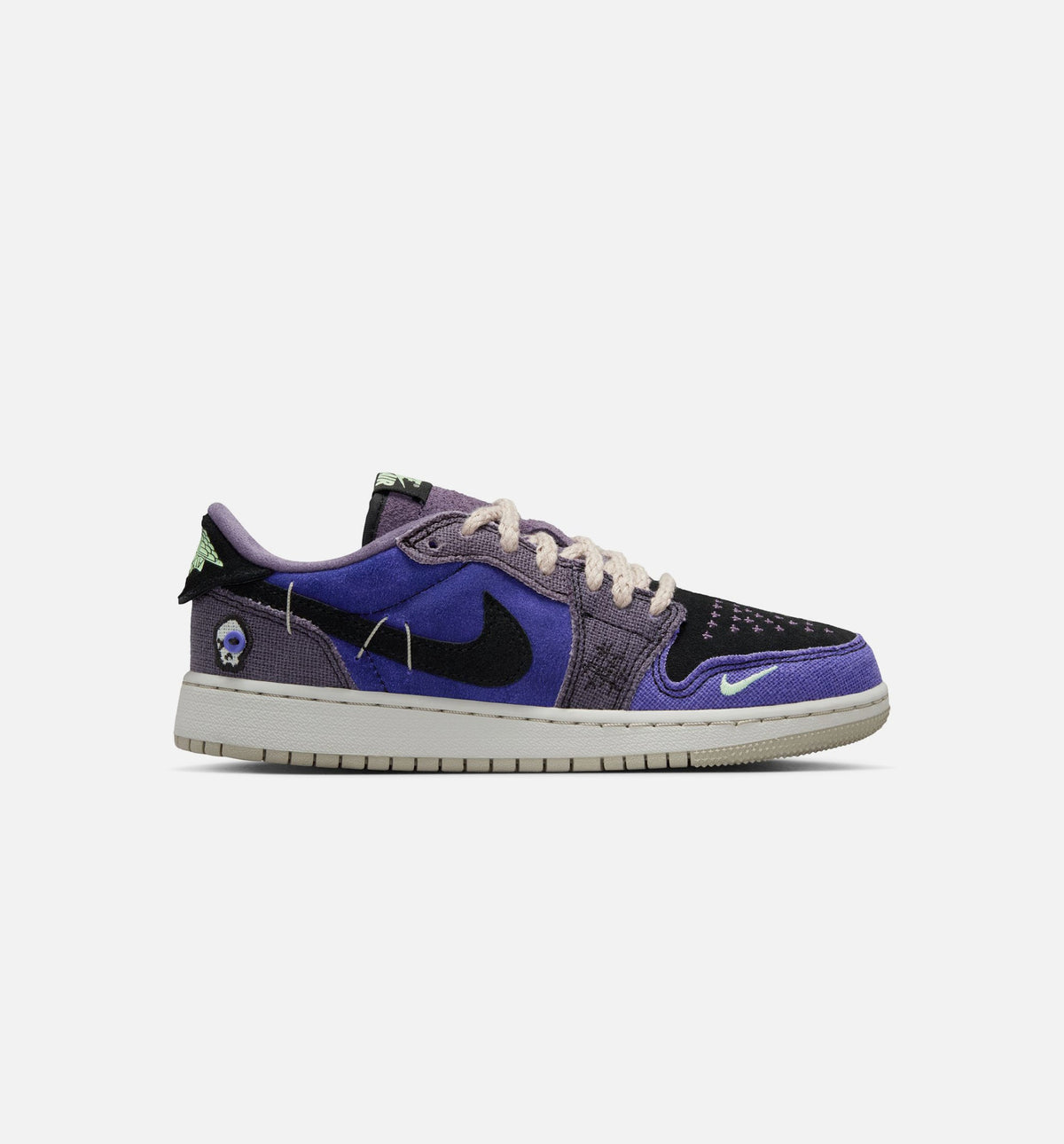 Air Jordan 1 Low OG Regency Purple Grade School 生活方式鞋 - Regency Purple/Vapor Green/Dark Raisin