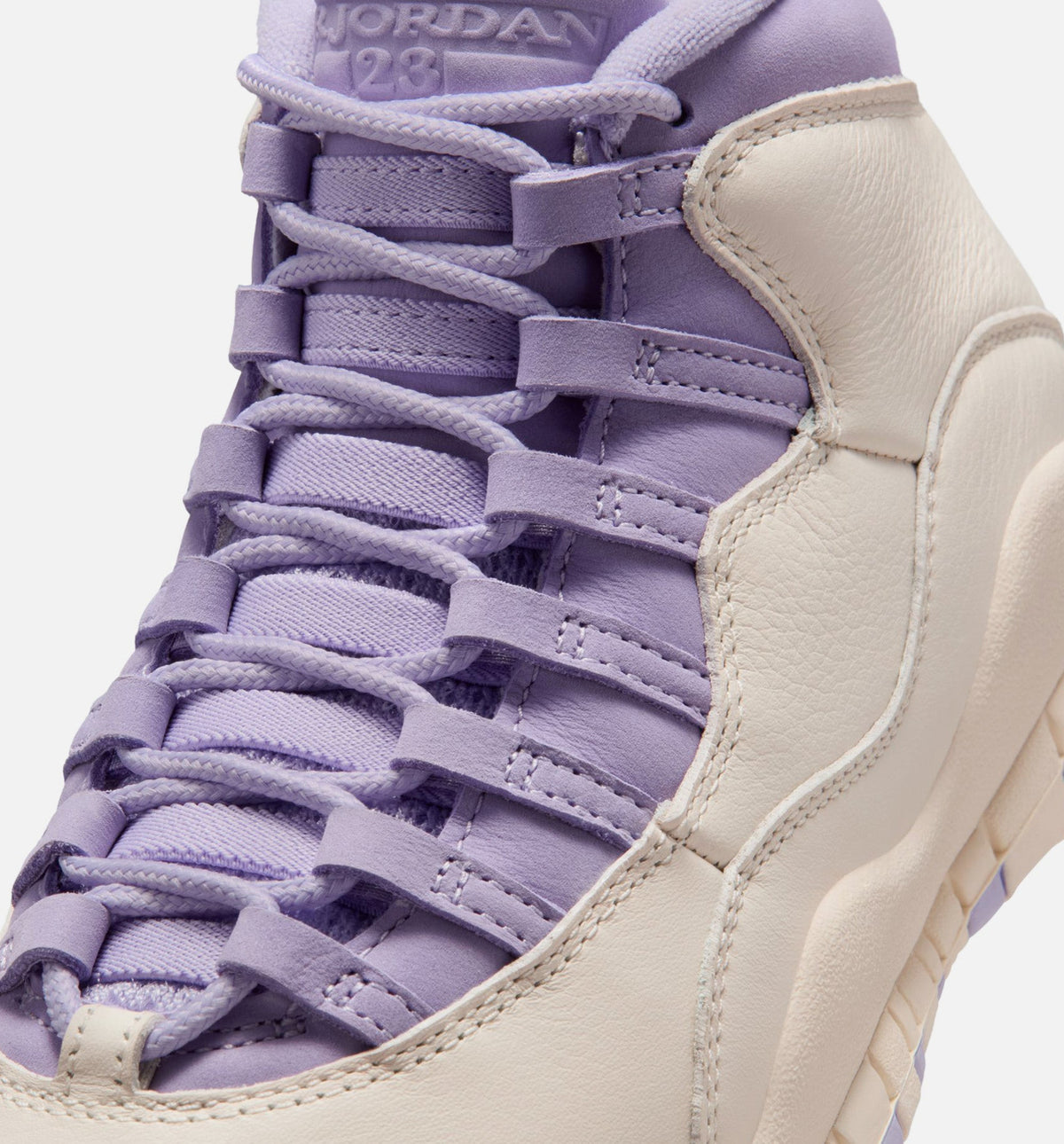 Air Jordan 10 Retro Hydrangeas 女款生活方式鞋 - Chalk/Hydrangeas/Wild Grape