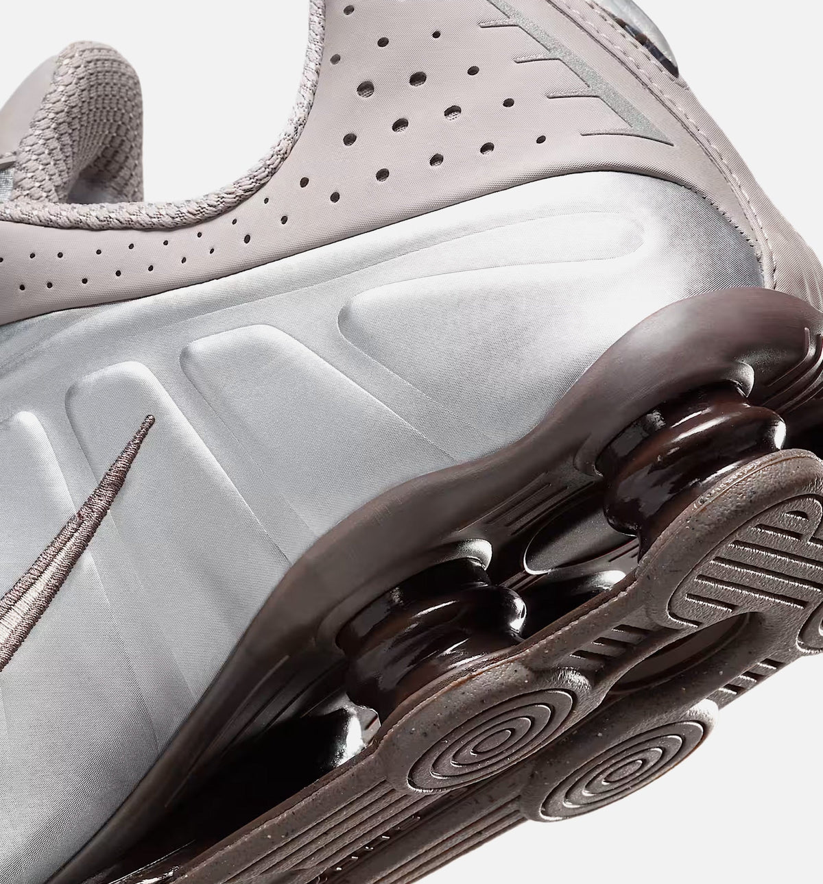 Shox R4 Men's Lifestyle Shoes - Cave Stone/College Grey/Baroque Brown