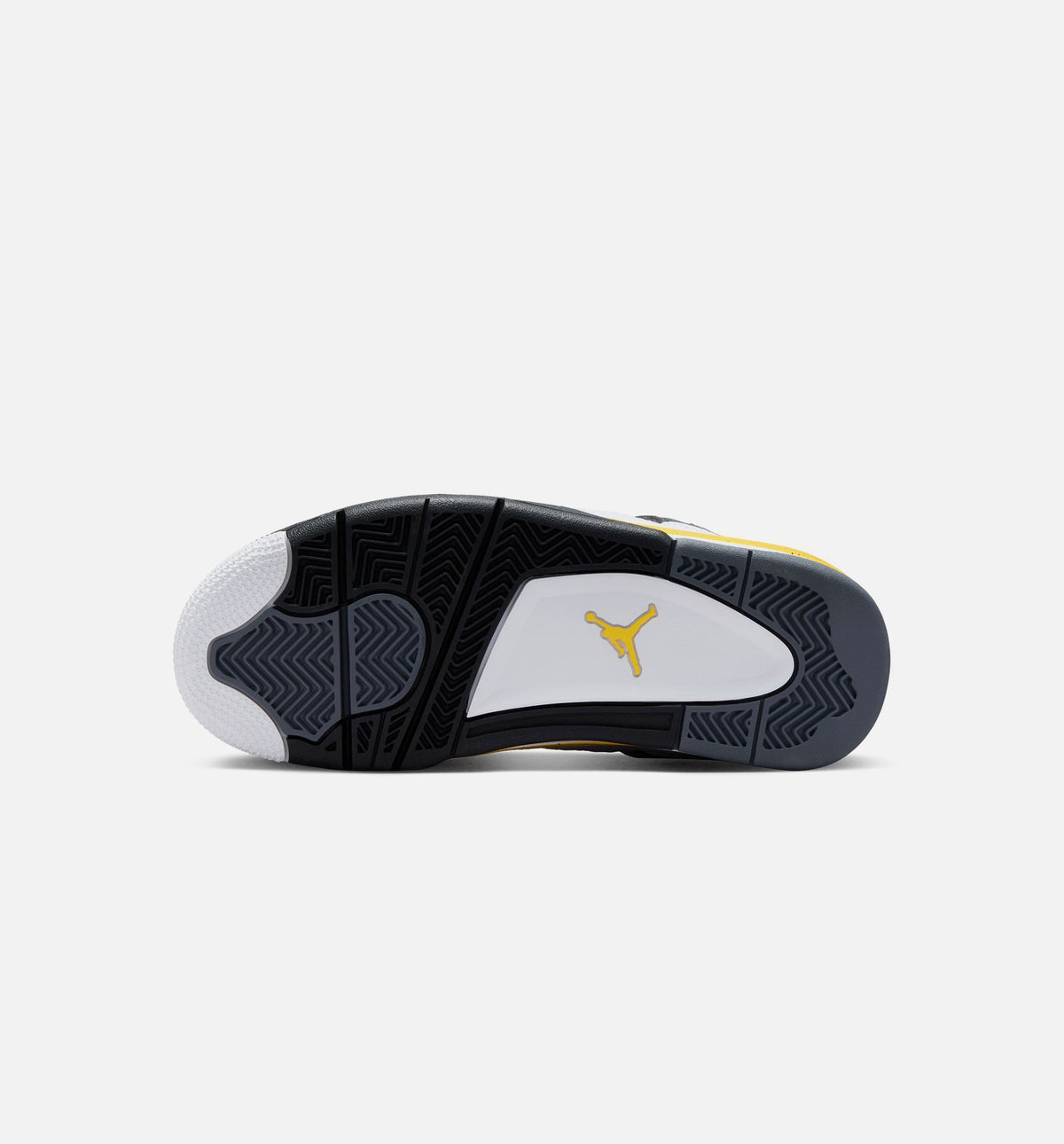 Air Jordan 4 Retro Rare Air Tour Yellow Grade School 生活方式鞋 - White/Dark Blue Grey/Black/Tour Yellow