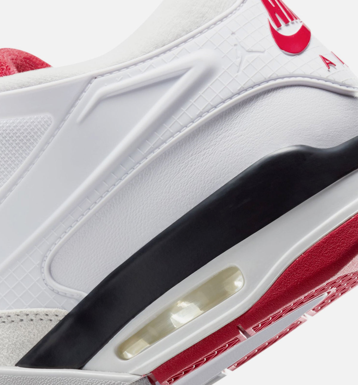 Air Jordan 4 RM 男款生活方式鞋 - White/Black/Neutral Grey/Varsity Red