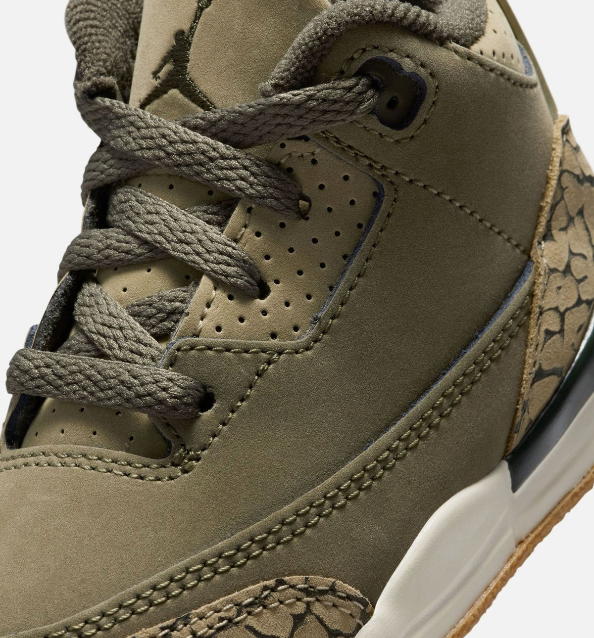 Air Jordan 3 Retro Medium Olive 婴幼尺码生活方式鞋 - Medium Olive/Sequoia/Neutral Olive/Sail