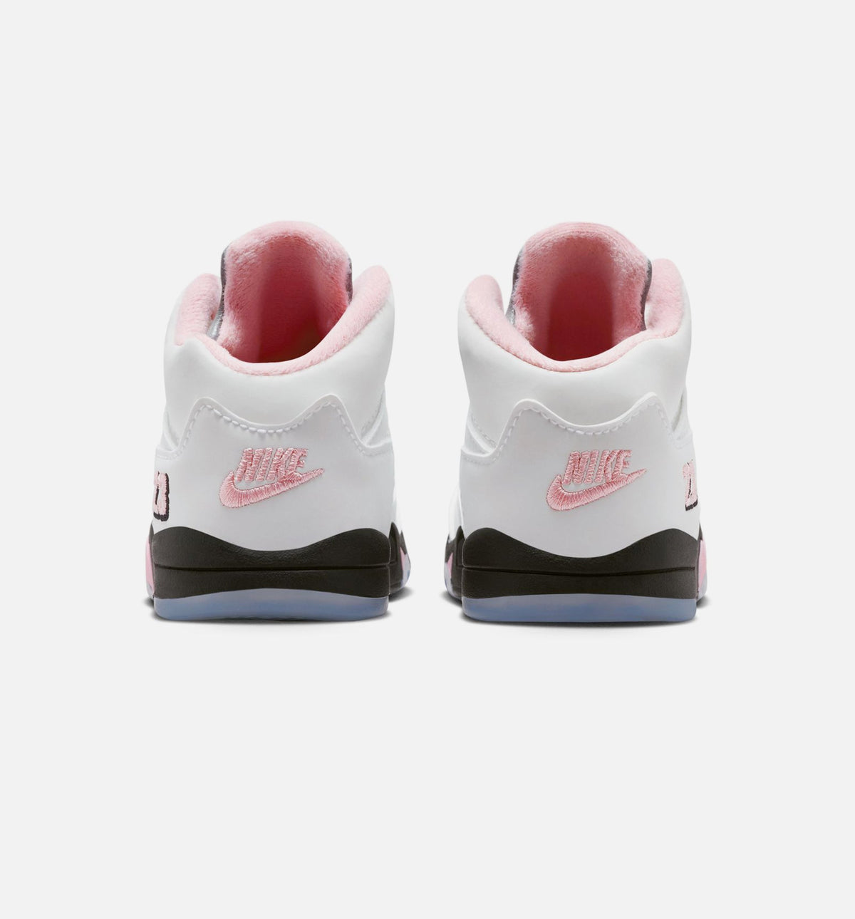 Air Jordan 5 Retro Medium Soft Pink 婴幼尺码生活方式鞋 - White/Black/Medium Soft Pink