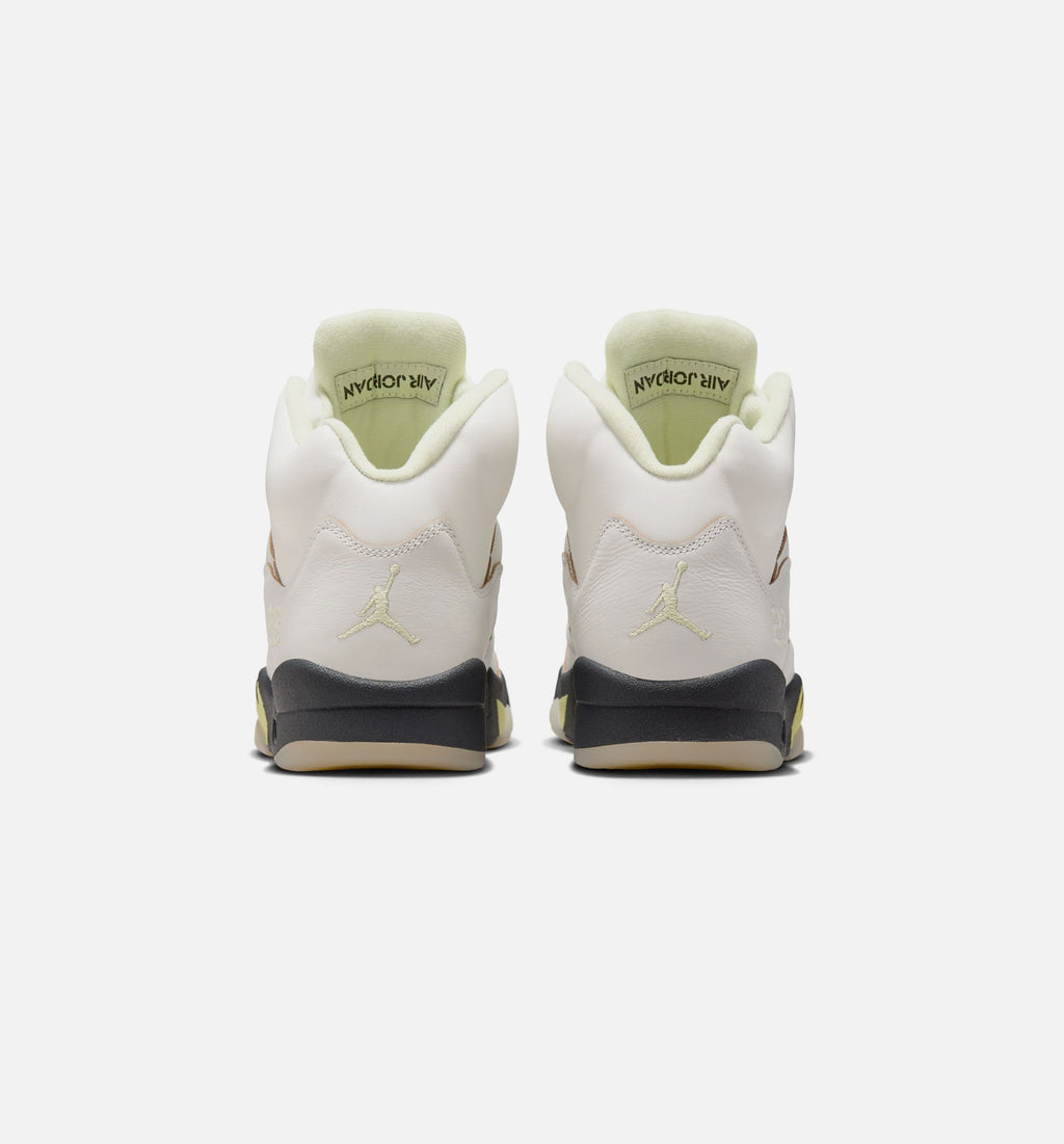 Air Jordan 5 Retro Women's Lifestyle Shoes - Sail/Luminous Green/Anthracite