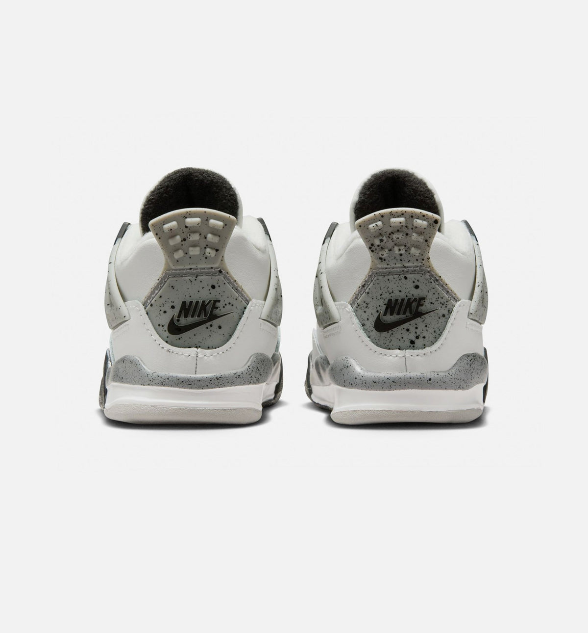 Air Jordan 4 Retro White Cement 婴幼尺码生活方式鞋 - Summit White/Fire Red/Cement Grey/Black