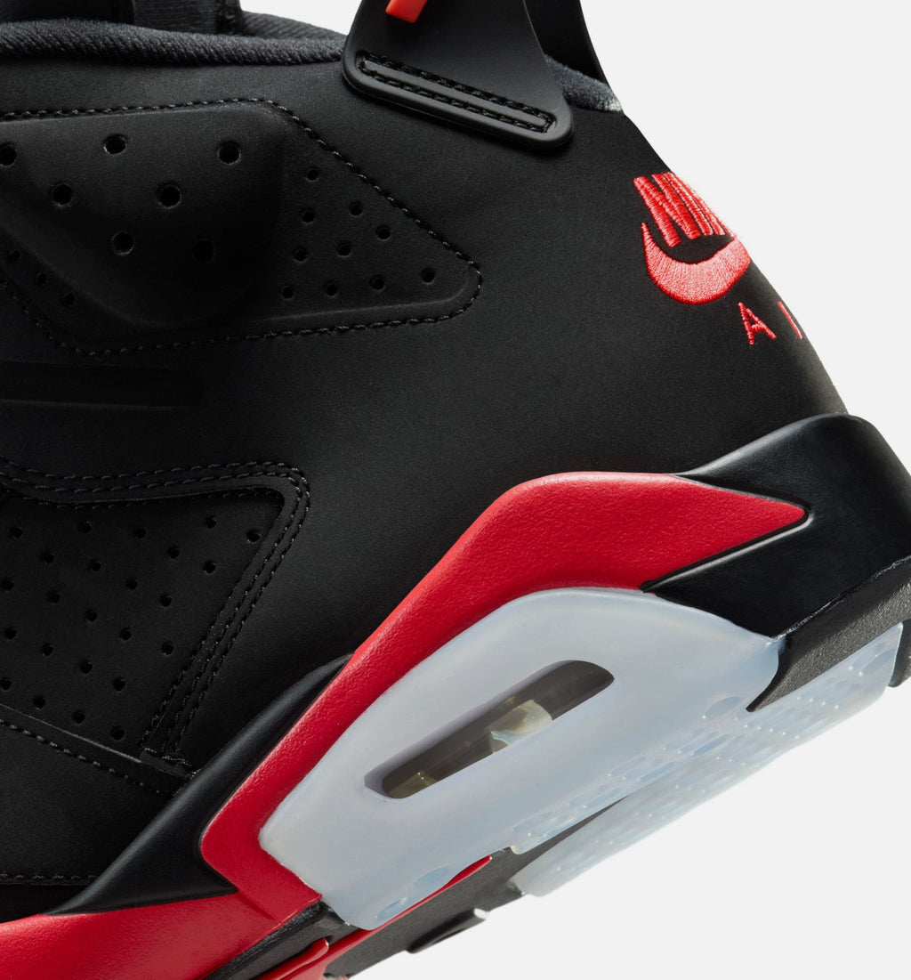 Air Jordan 6 Retro Infrared Salesman 男款生活方式鞋 - Black/Light Crimson