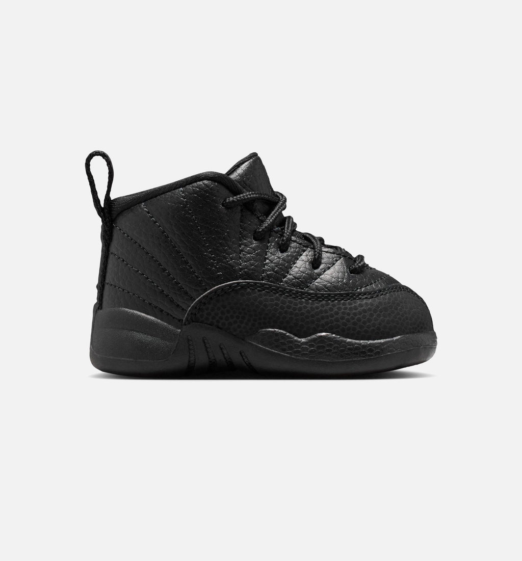 Air Jordan 12 Retro Bloodline 婴幼尺码生活方式鞋 - Black/Varsity Red