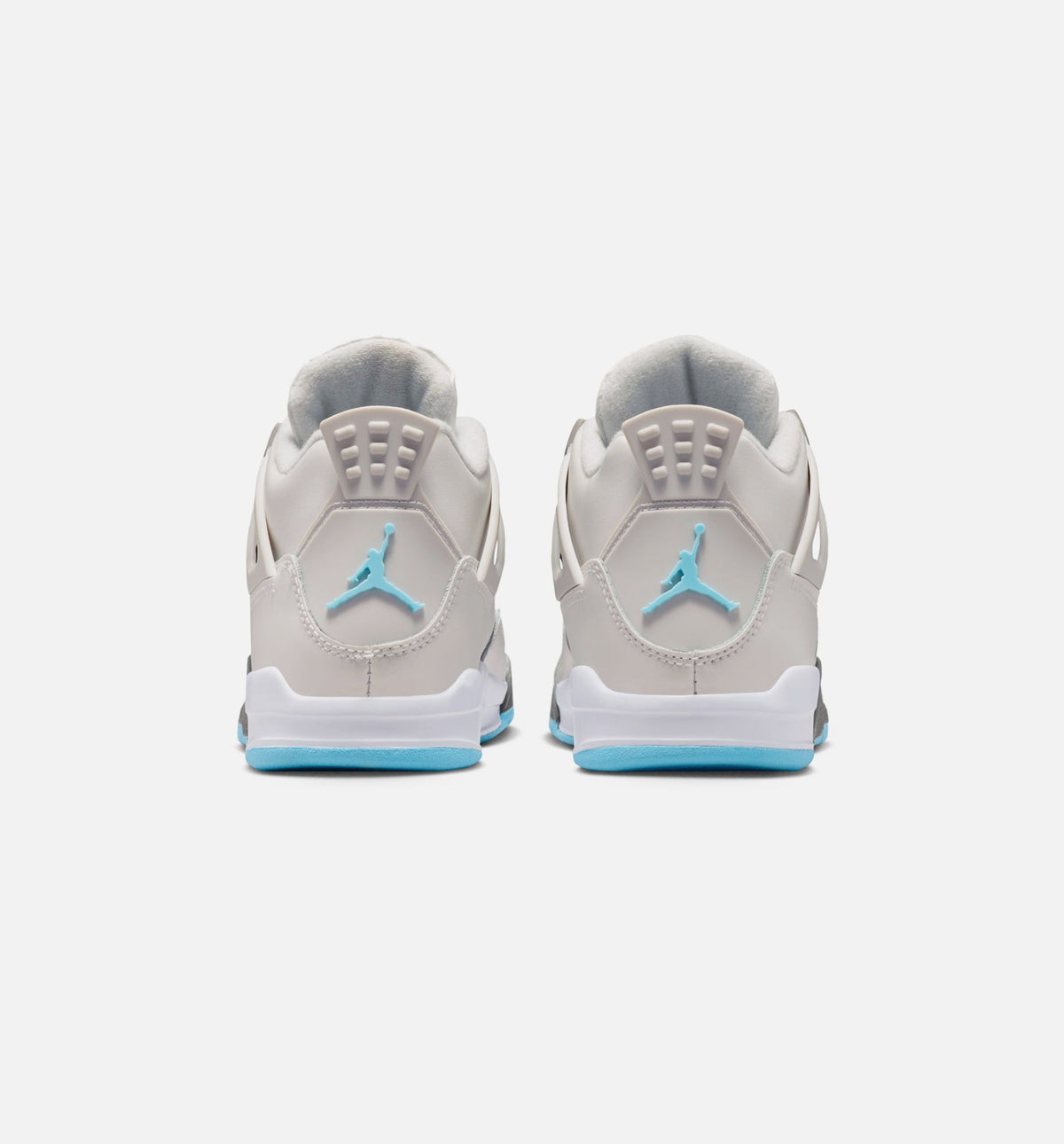 Air Jordan 4 Retro Blue Chill 学前児童生活方式鞋 - Photon Dust/Blue Chill/Flat Pewter/White/Blue Tint