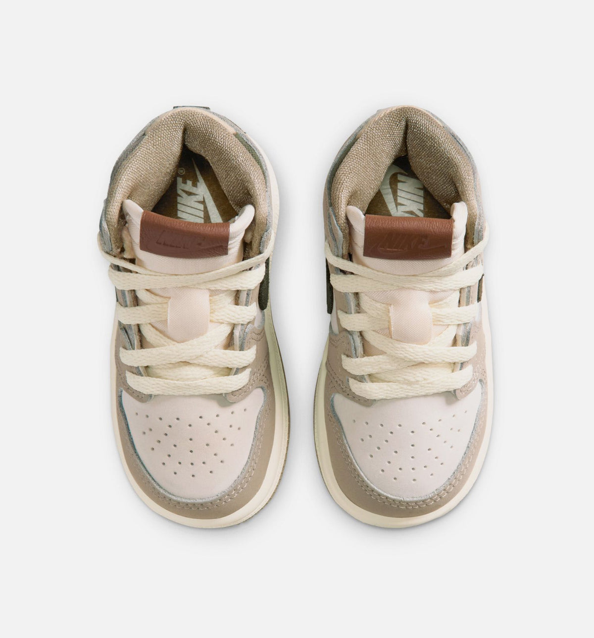 Air Jordan 1 Retro High OG 婴幼儿生活方式鞋 - Khaki/Sail/Coconut Milk/Cargo Khaki
