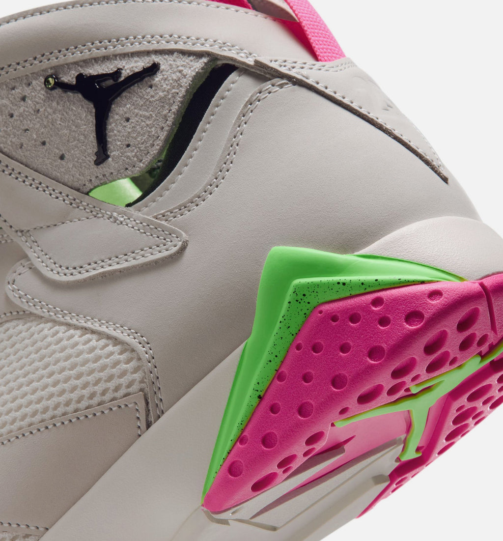 Air Jordan 7 Retro Tennis Day Men's Lifestyle Shoes - Phantom/Lime Blast/Pink Blast/Anthracite