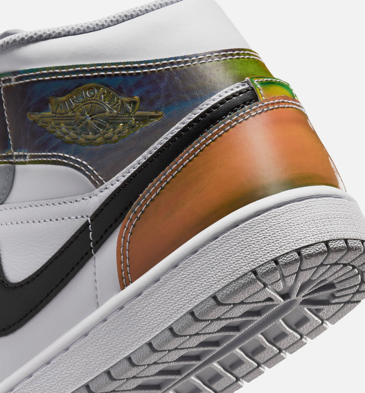 Air Jordan 1 Mid SE 男款生活方式鞋 - Black/White/Wolf Grey