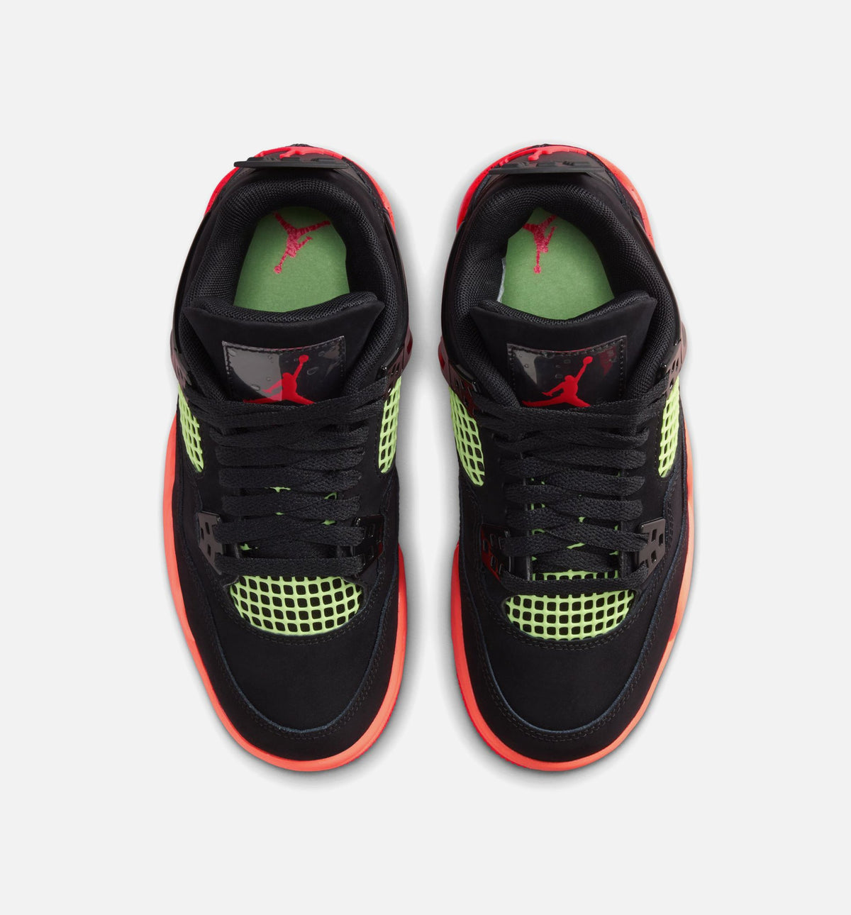 Air Jordan 4 Retro Black Infrared 23 Grade School 生活方式鞋 - Black/Infrared 23/Bright Mango
