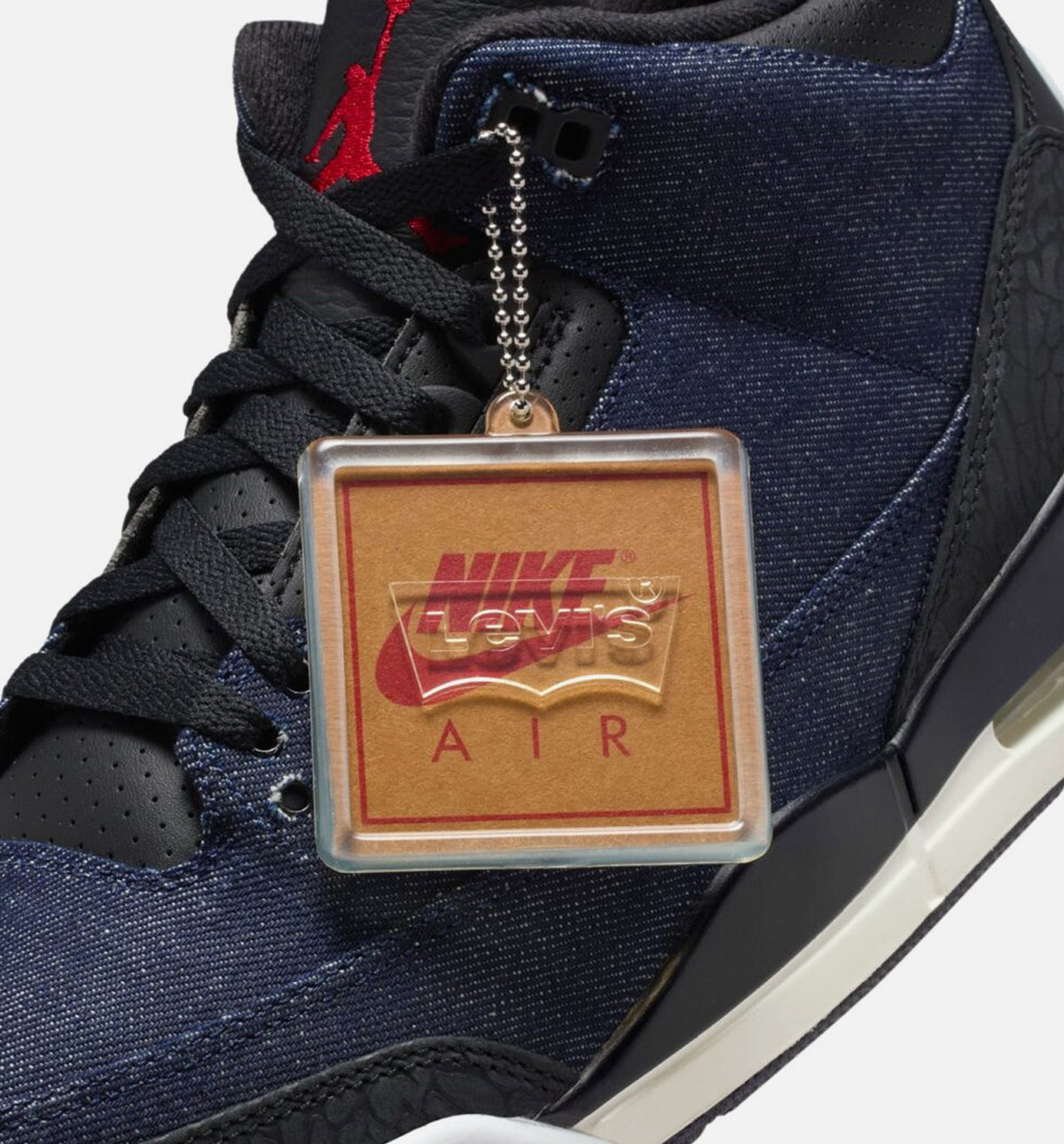 Air Jordan 3 x Levi's Men's Lifestyle Shoes - Denim/Black/Sail