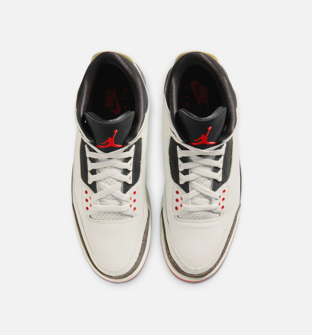 Air Jordan 3 Retro Sail And University Red 男款生活方式鞋 - Sail/Black/University Red/Pale Ivory