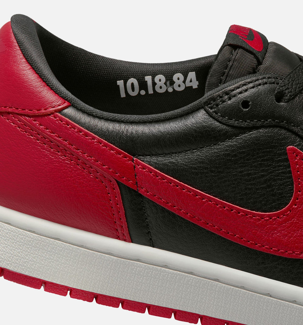Air Jordan 1 Retro Low OG Banned 男款生活方式鞋 - Black/Varsity Red/Summit White