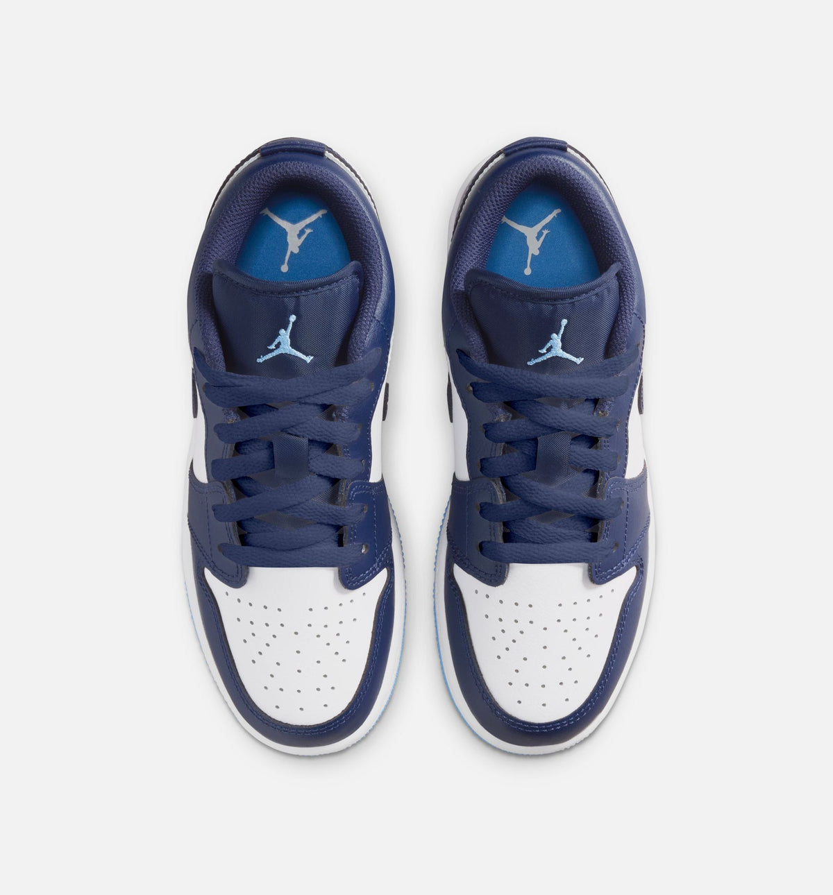 Air Jordan 1 Low Grade School Lifestyle Shoe - Midnight NavyUniversity BlueWhite