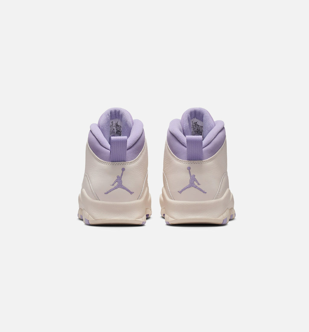 Air Jordan 10 Retro Hydrangeas 女款生活方式鞋 - Chalk/Hydrangeas/Wild Grape