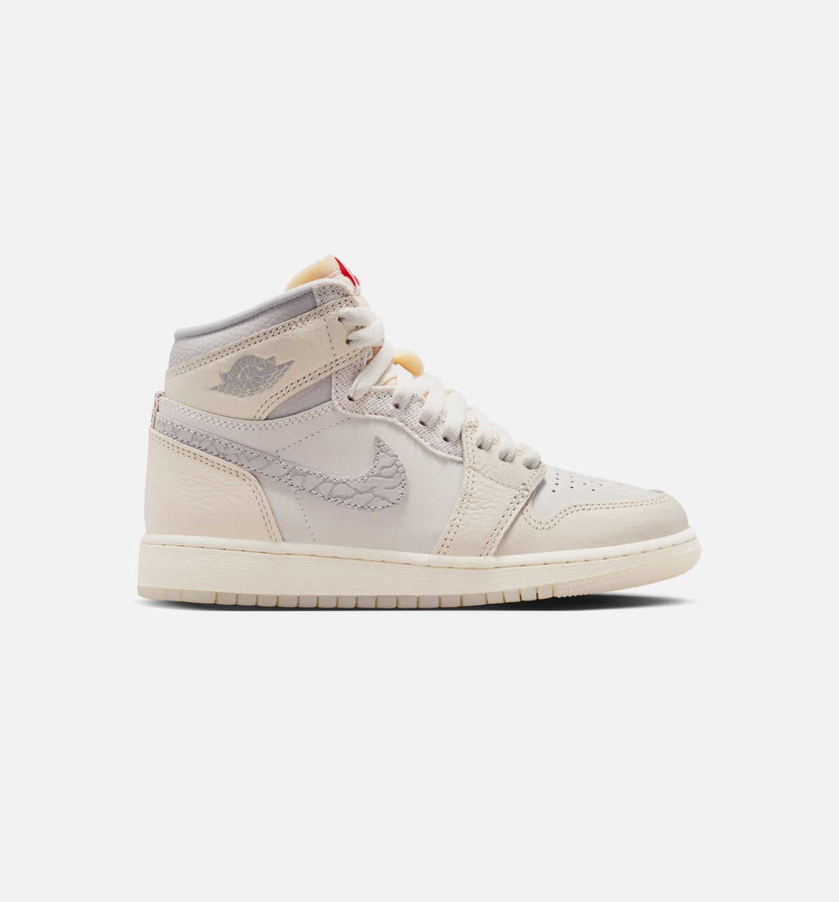 Air Jordan 1 Retro High OG Sail Grade School 生活方式鞋 - Sail/University Red/Pale Ivory/Coconut Milk