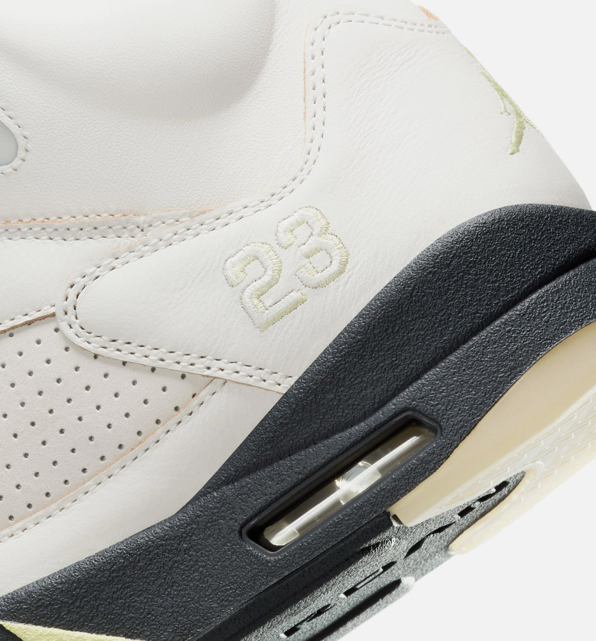 Air Jordan 5 Retro Women's Lifestyle Shoes - Sail/Luminous Green/Anthracite