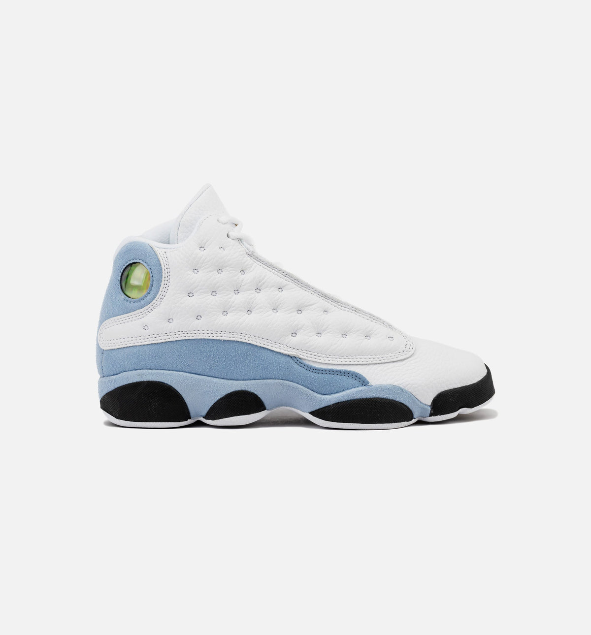 Air Jordan 13 Retro Grade School Shoes - White/Blue Grey/Black/Yellow Ochre