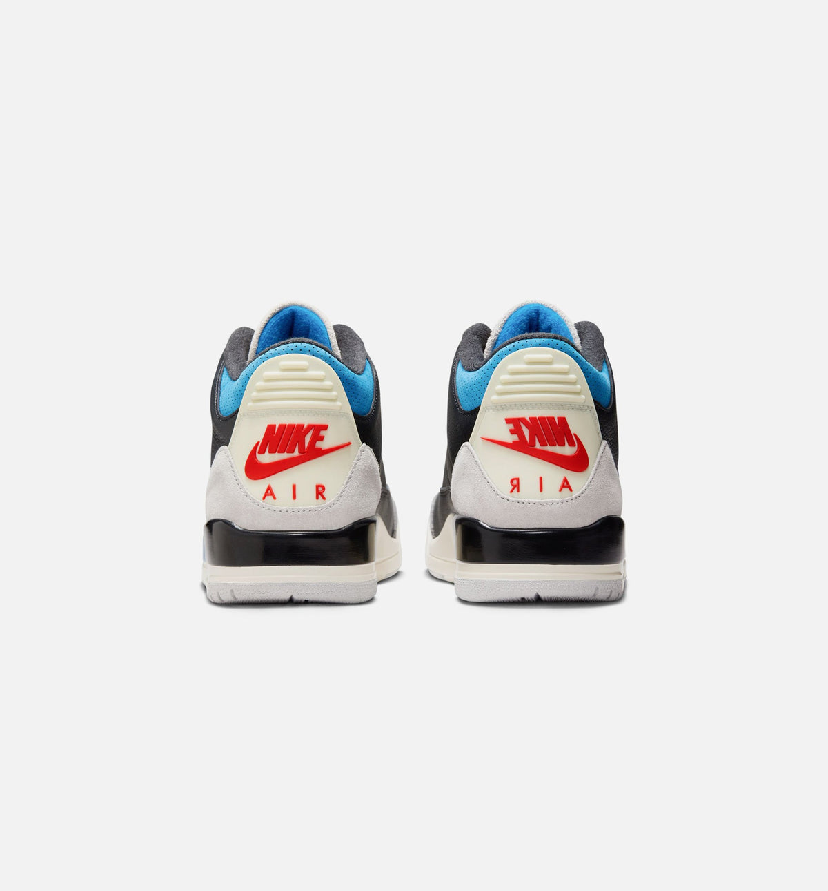Air Jordan 3 Retro OG Rare Air 男款生活方式鞋 - Black/Chile Red/Neutral Grey