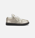 Air Jordan 1 Low SE Women's Lifestyle Shoes - Metallic Zinc/Summit White/Velvet Brown
