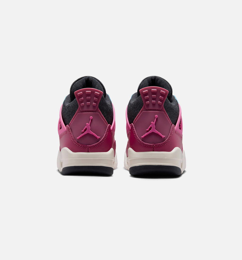 Air Jordan 4 Retro She's A Star Grade School 生活方式鞋 - Sweet Beet/Desert Pink/Off Noir/Chalk