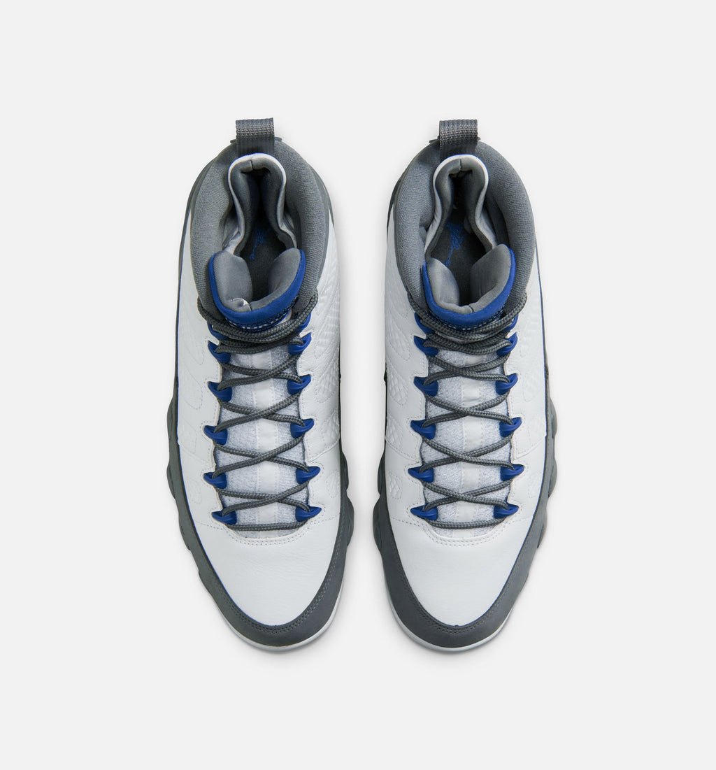Air Jordan 9 Retro Flint Grey and French Blue 男款生活方式鞋 - White/French Blue/Flint Grey