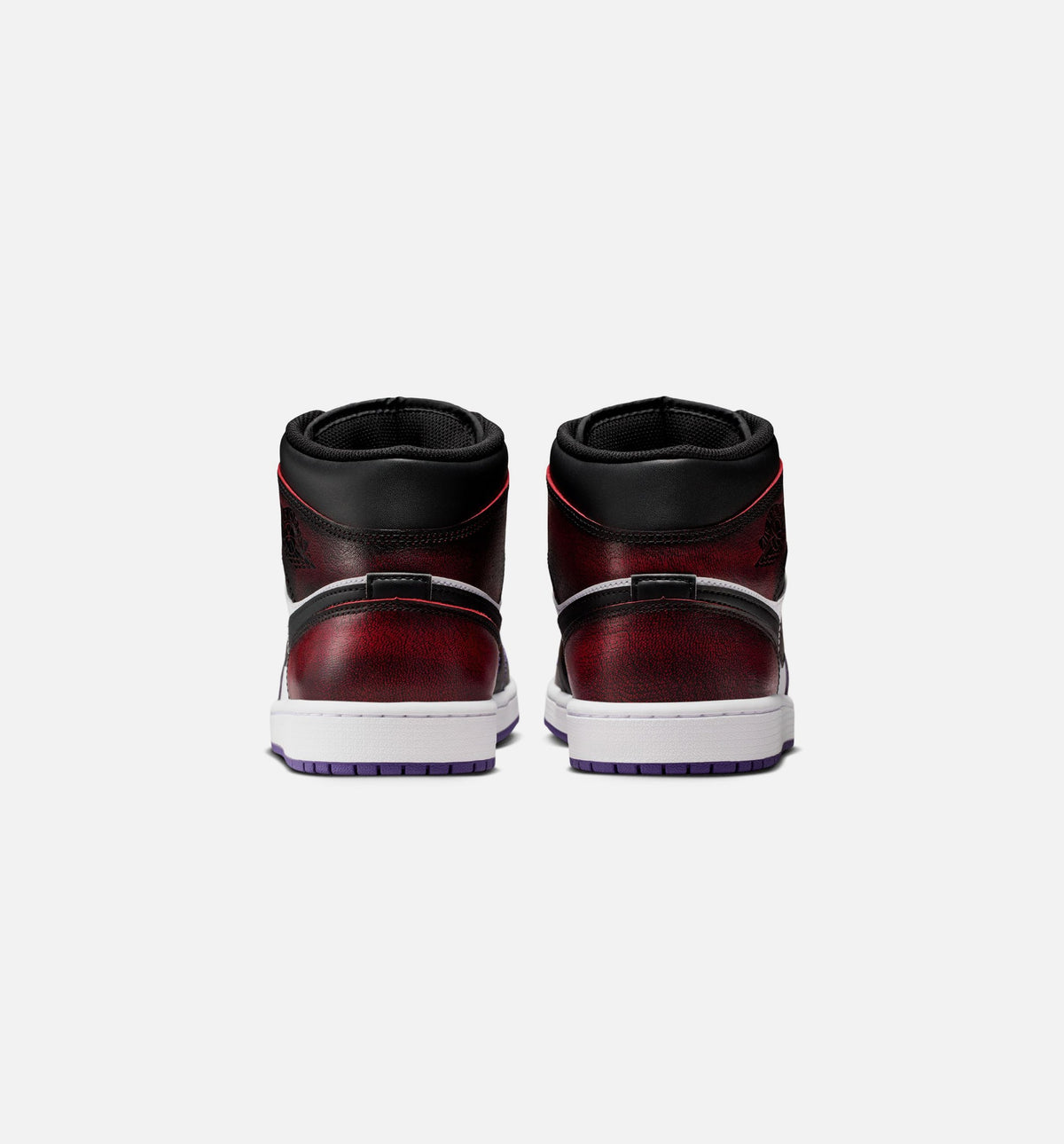 Air Jordan 1 Mid SE 男款生活方式鞋 - True Red/White/Court Purple/Black