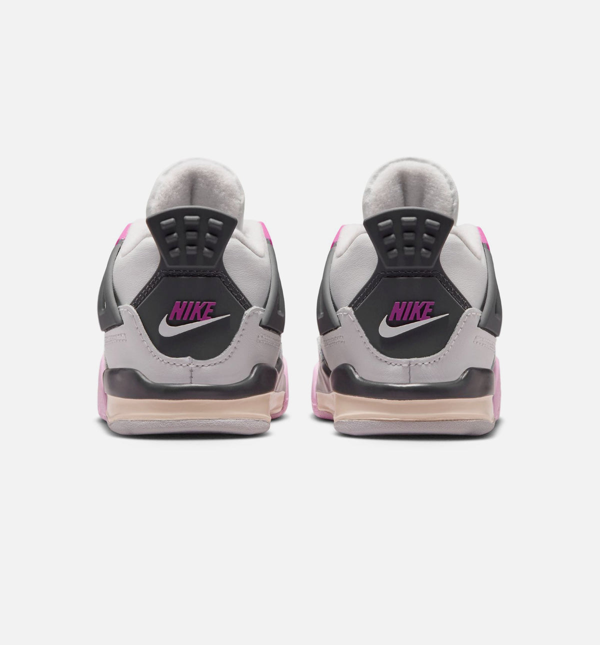 Air Jordan 4 Retro Comic 婴幼尺码生活方式鞋 - Off White/Fire Pink/Anthracite