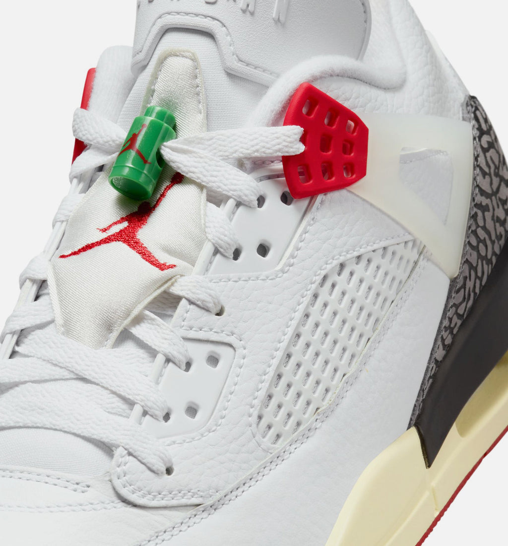 Spizike Low 男款生活方式鞋 - White/Black/Sail/Varsity Red