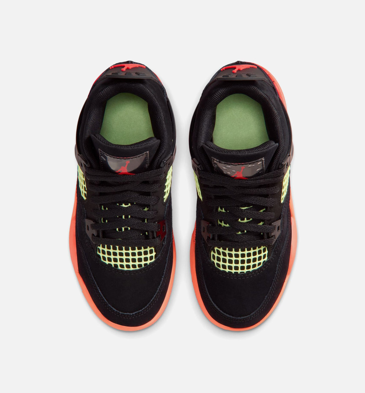 Air Jordan 4 Retro Black Infrared 23 学前児童生活方式鞋 - Black/Infrared 23/Bright Mango
