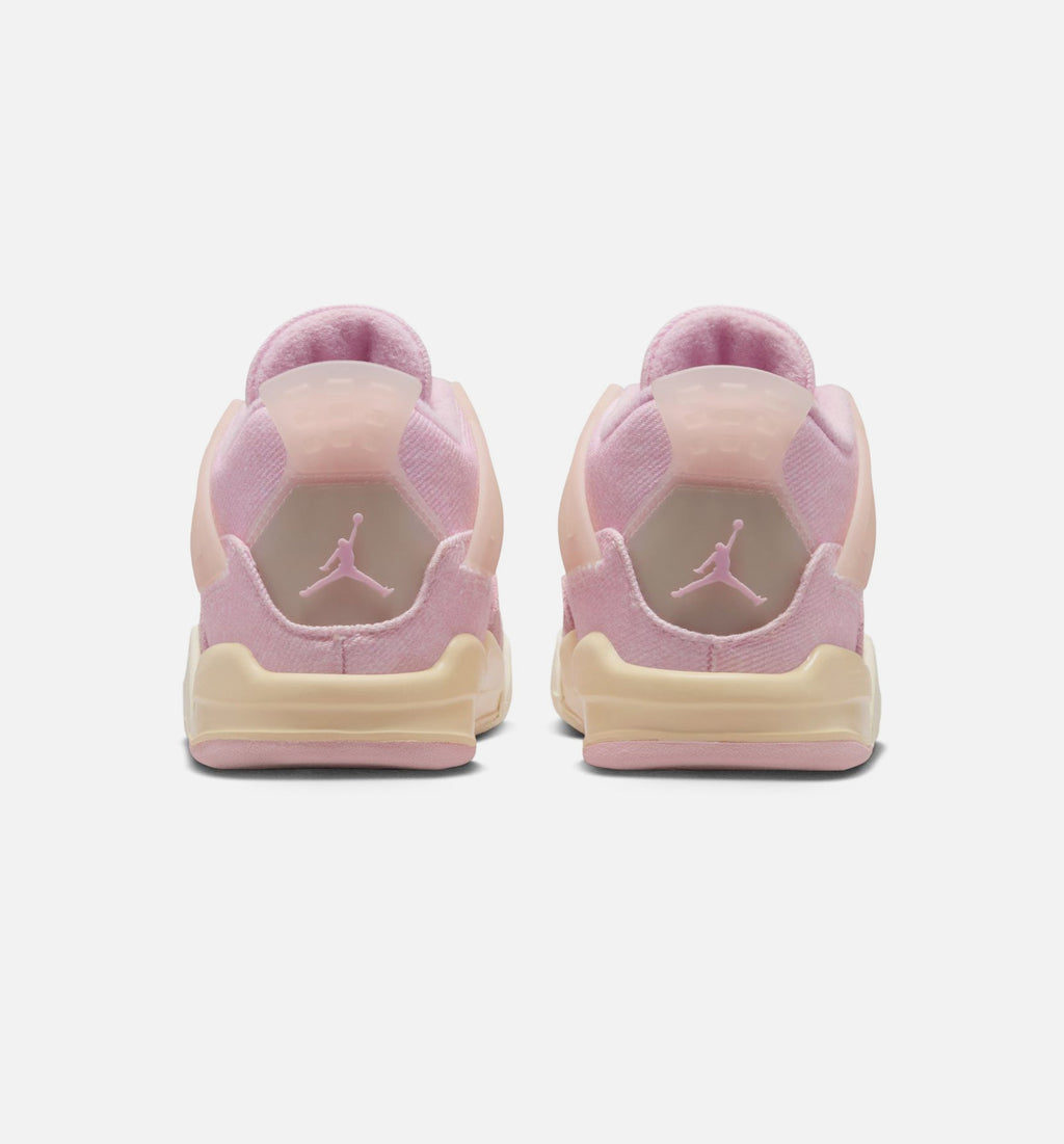 Air Jordan 4 Retro Pink Pearl And Iced Carmine 婴幼尺码生活方式鞋 - Iced Carmine/Coconut Milk/Anthracite/Muslin/Pinksicle