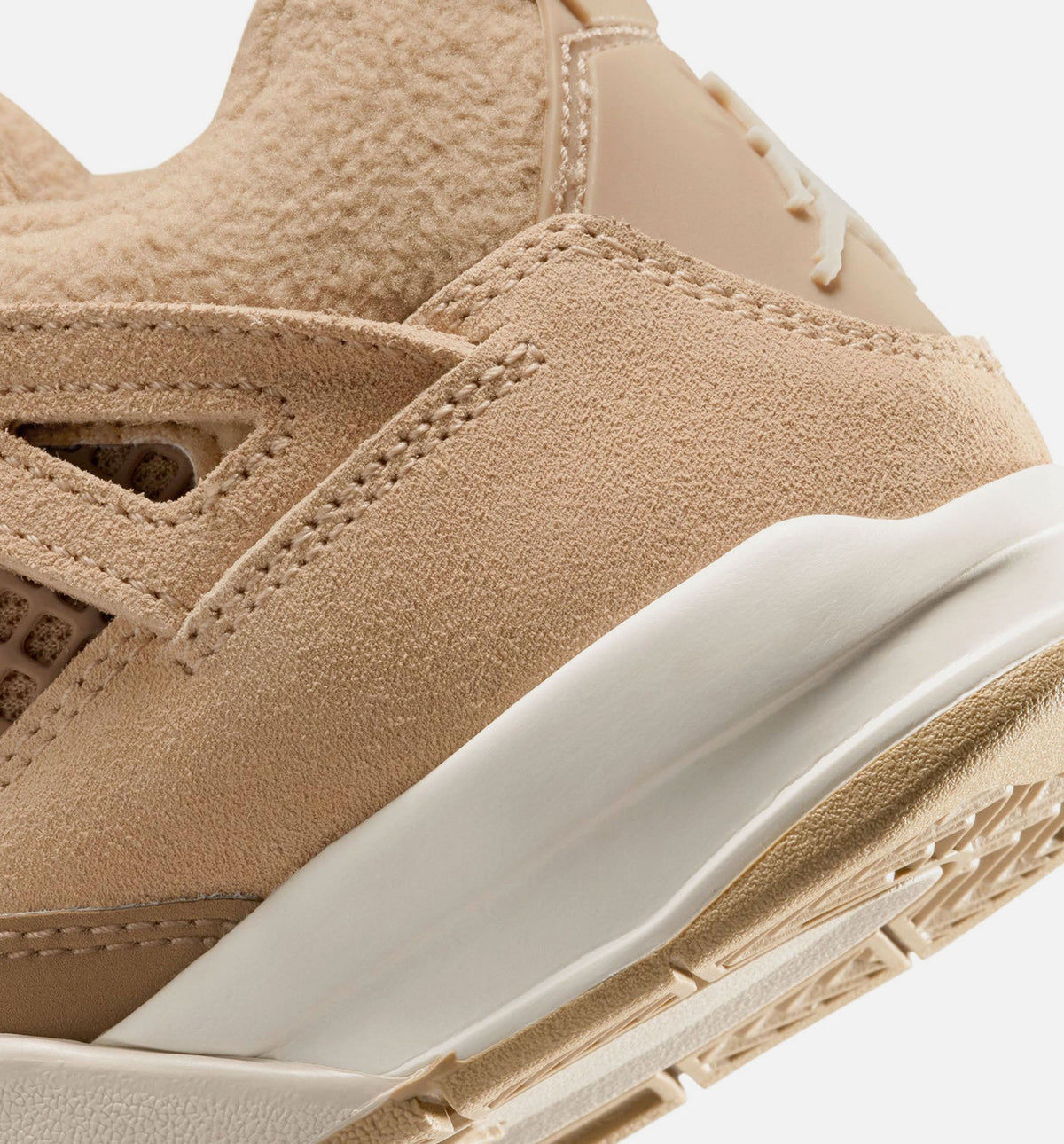 Air Jordan 4 Retro Cozy Girl 学前児童生活方式鞋 - Hemp/Light Orewood Brown