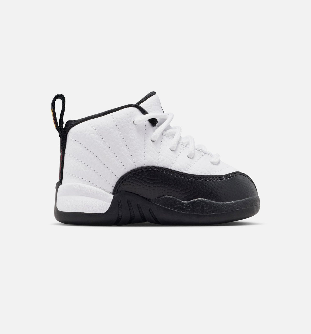 Air Jordan 12 Retro Taxi 婴幼尺码生活方式鞋 - White/Black/Taxi