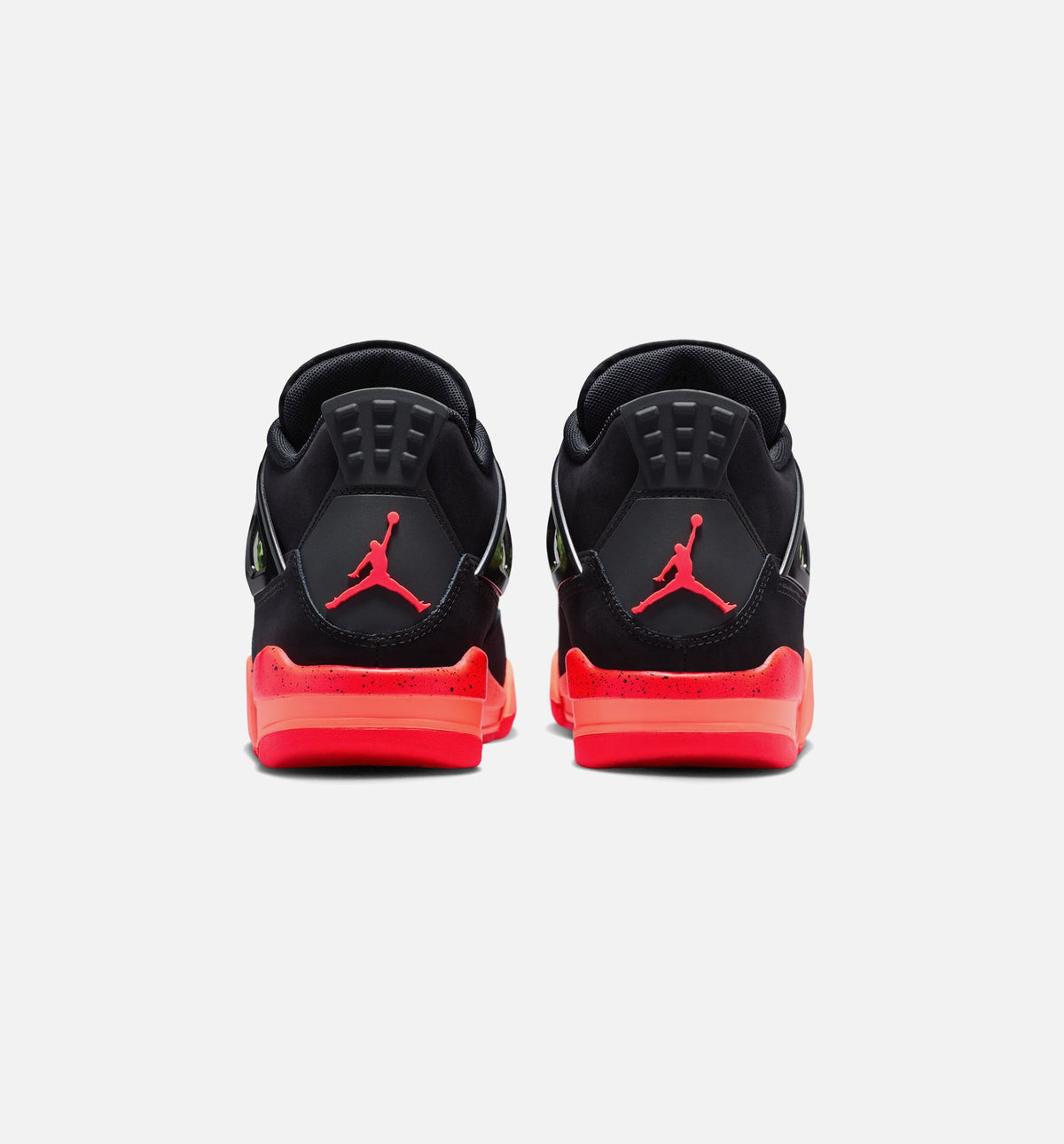 Air Jordan 4 Retro Black Infrared 23 Grade School 生活方式鞋 - Black/Infrared 23/Bright Mango