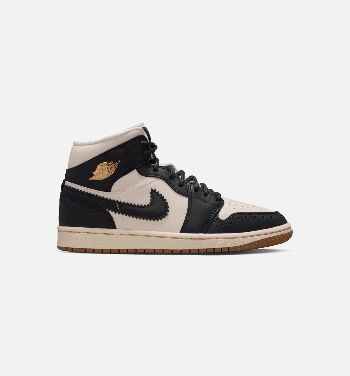 Air Jordan 1 Mid SE 女款生活方式鞋 - Off-Noir/Chalk/Pearl White