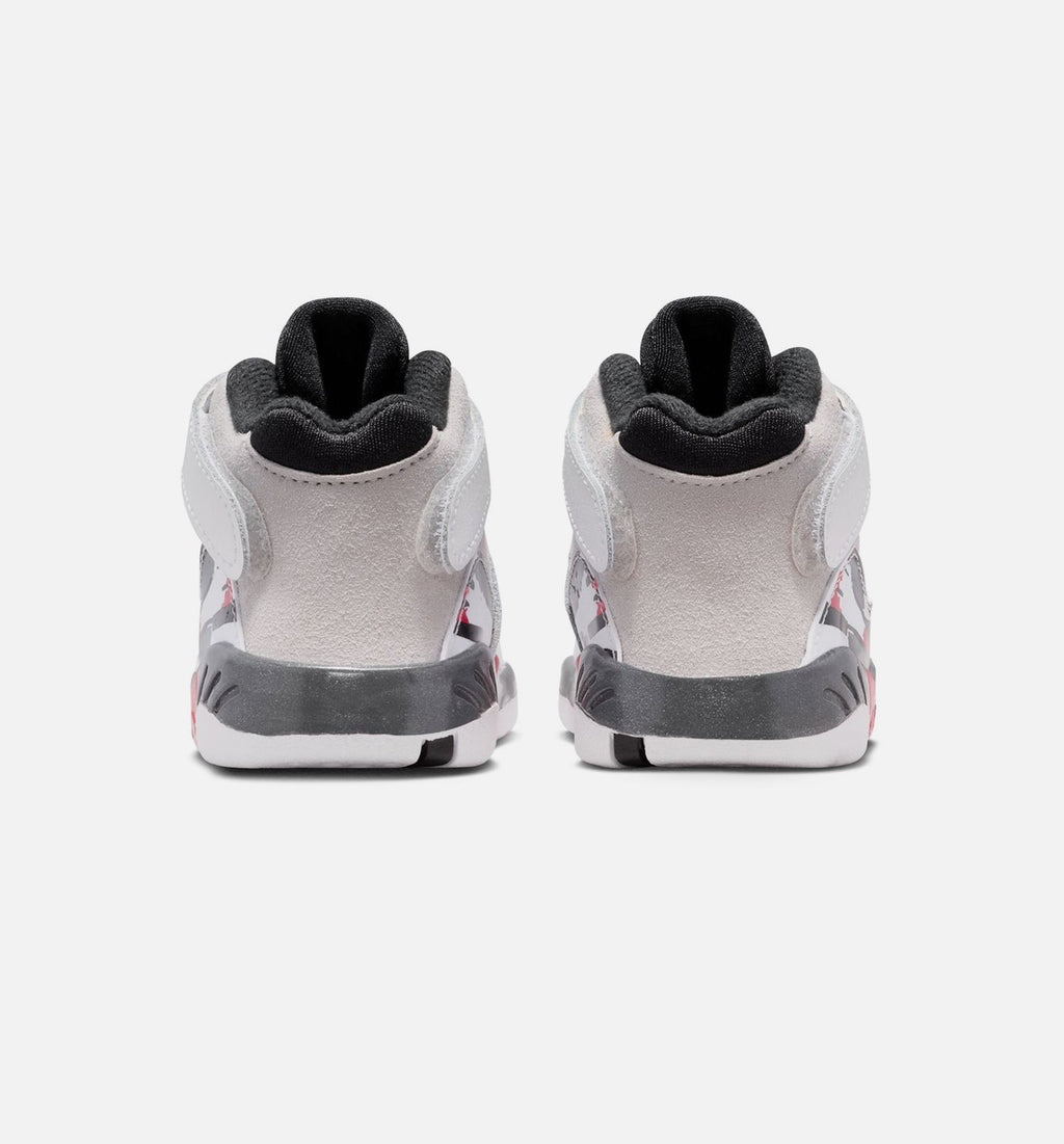 Air Jordan 8 Retro White And True Red 婴幼尺码生活方式鞋 - White/Black/True Red