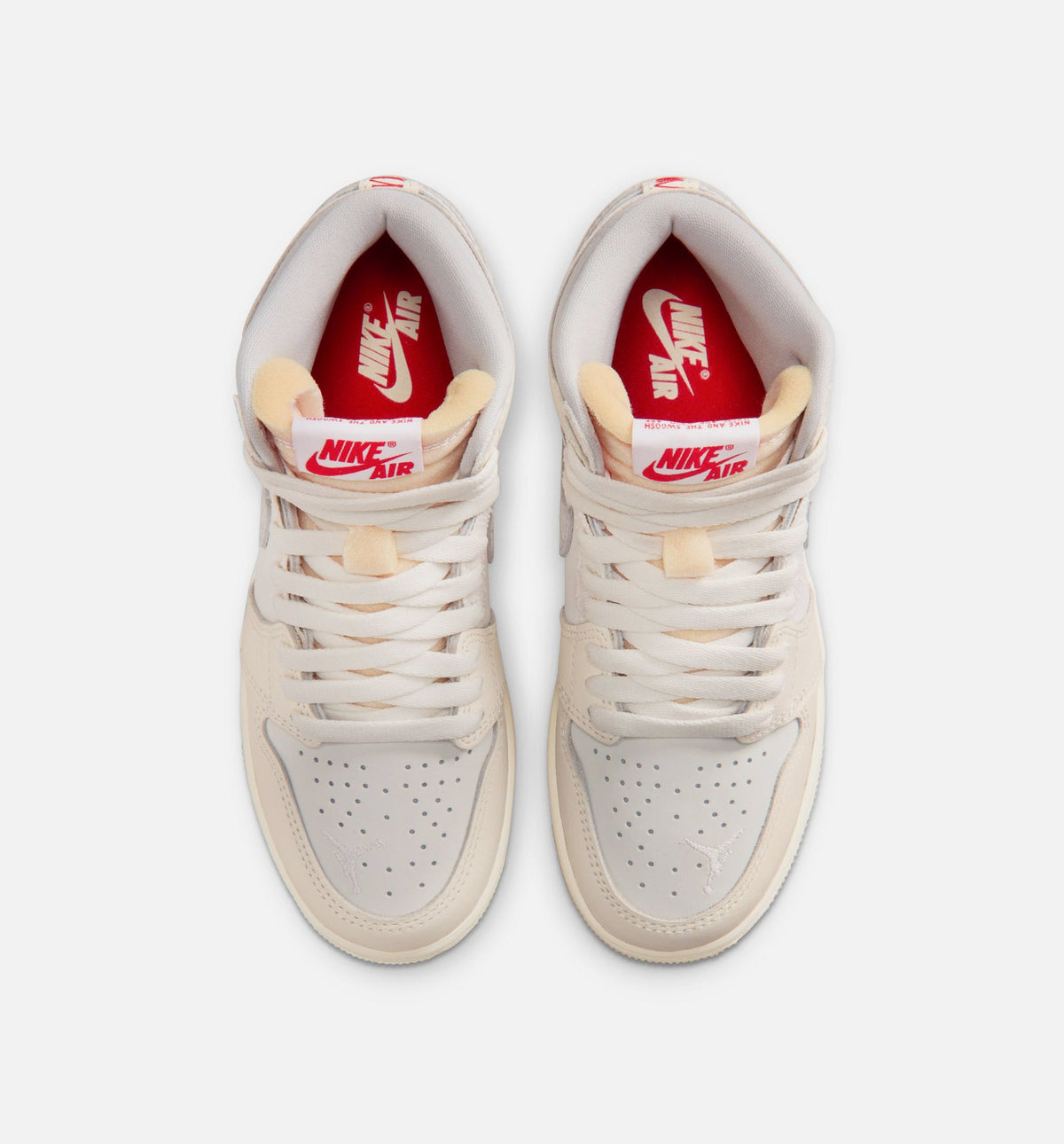 Air Jordan 1 Retro High OG Sail Grade School 生活方式鞋 - Sail/University Red/Pale Ivory/Coconut Milk