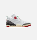 Spizike Low 男款生活方式鞋 - White/Black/Sail/Varsity Red