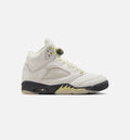 Air Jordan 5 Retro Women's Lifestyle Shoes - Sail/Luminous Green/Anthracite